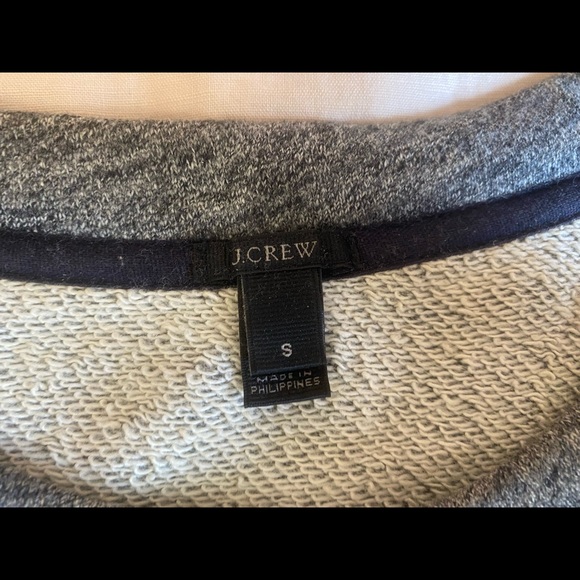 Grey Short-sleeved sweatshirt with bow/beading embellishments - Picture 3 of 4